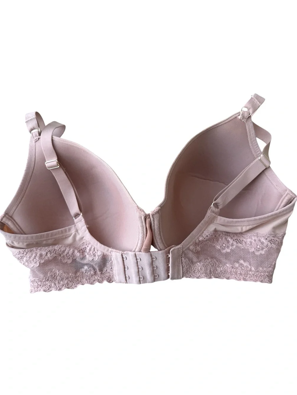 NATORI 721154 Rose Beige Bliss Perfection T-shirt Bra Size 34DDD Lace Medallion